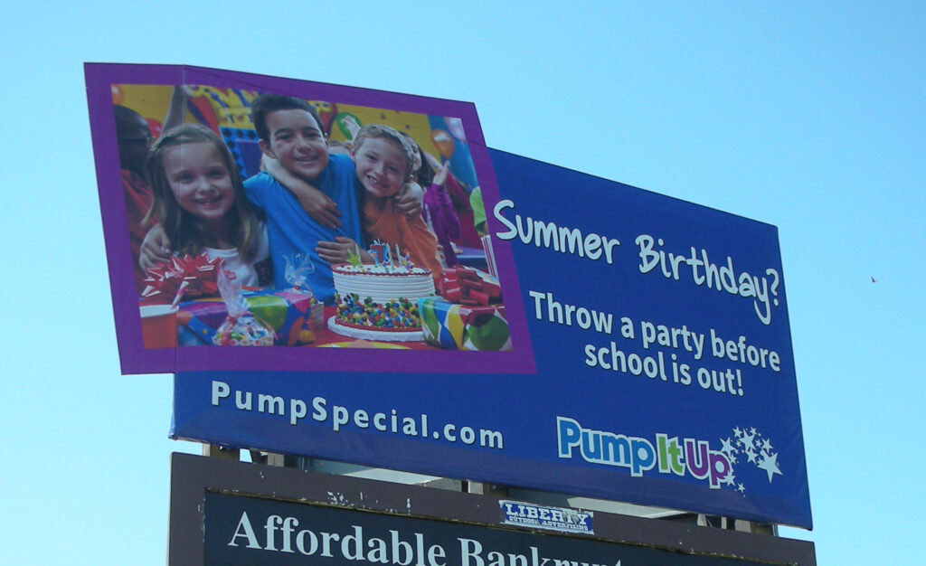 Pump it Up Billboard Design