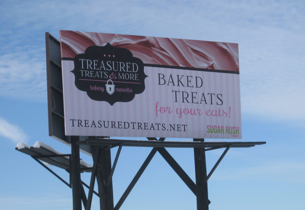 Treasured Treats Billboard Design